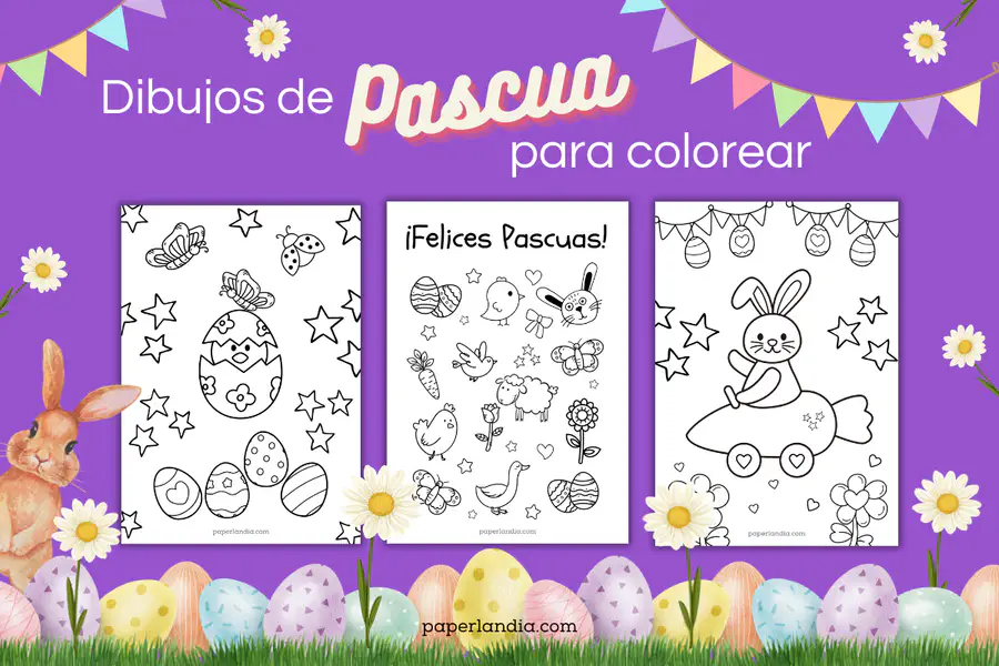 dibujos de pascua para colorear e imprimir gratis